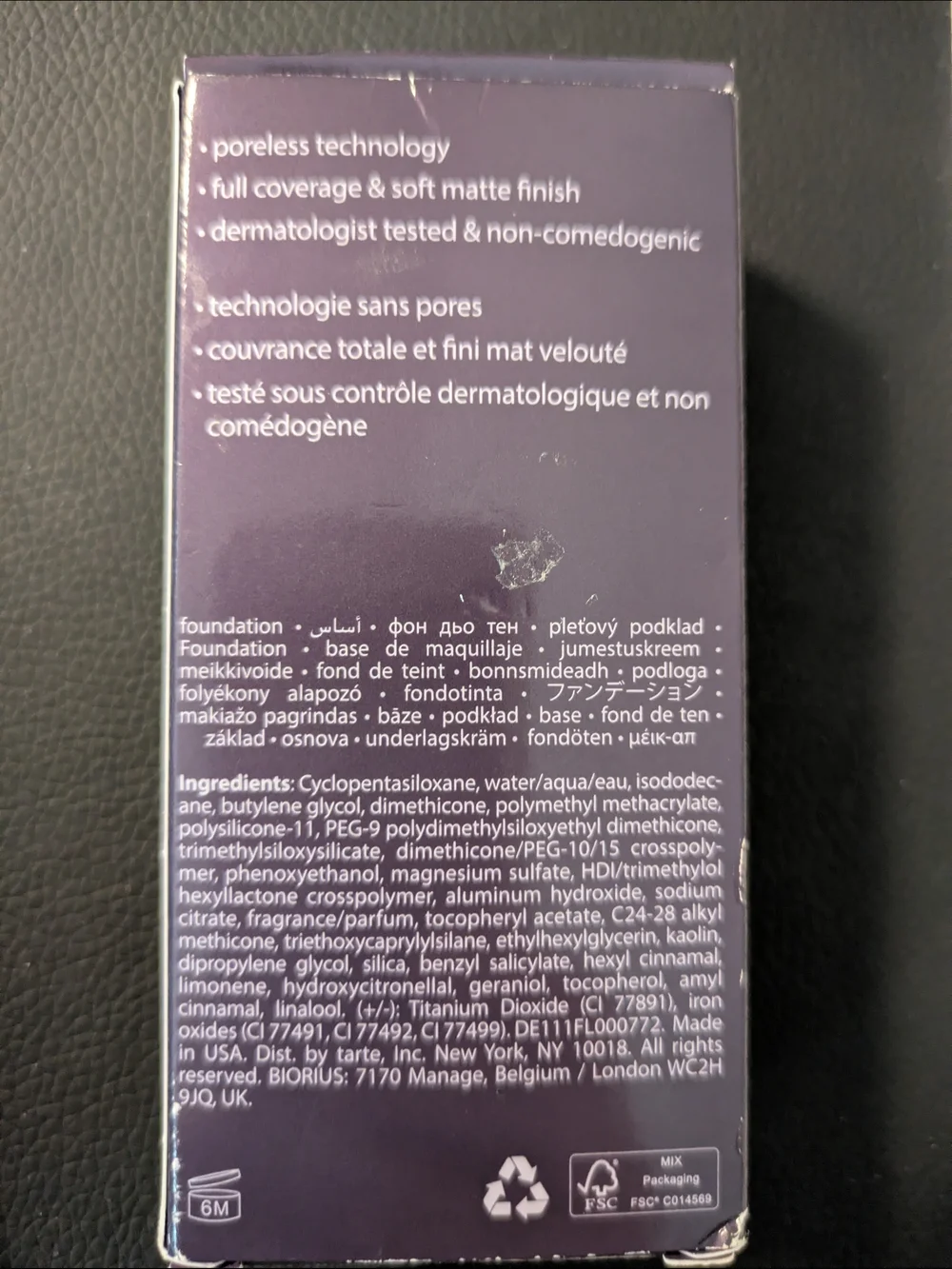 tarte Amazonian Clay 16-Hour Full Coverage Foundation - 8B Porcelain Beige
